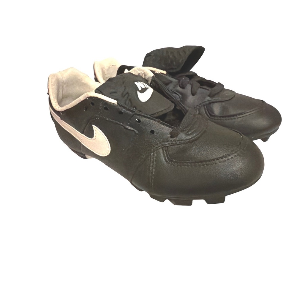 Nike Vintage Baseball Cleats Black White Red 115006-010 Kids Size 4.5Y 920709 P3